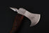 Hand-Carved Viking War Hammer Axe with Floral Engraved Handle (AW-142)